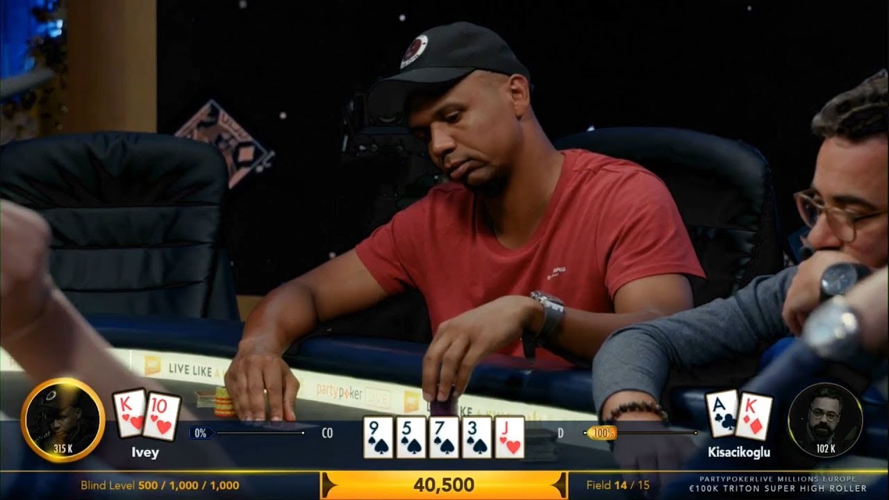 Phil Ivey bluffing at the poker tables